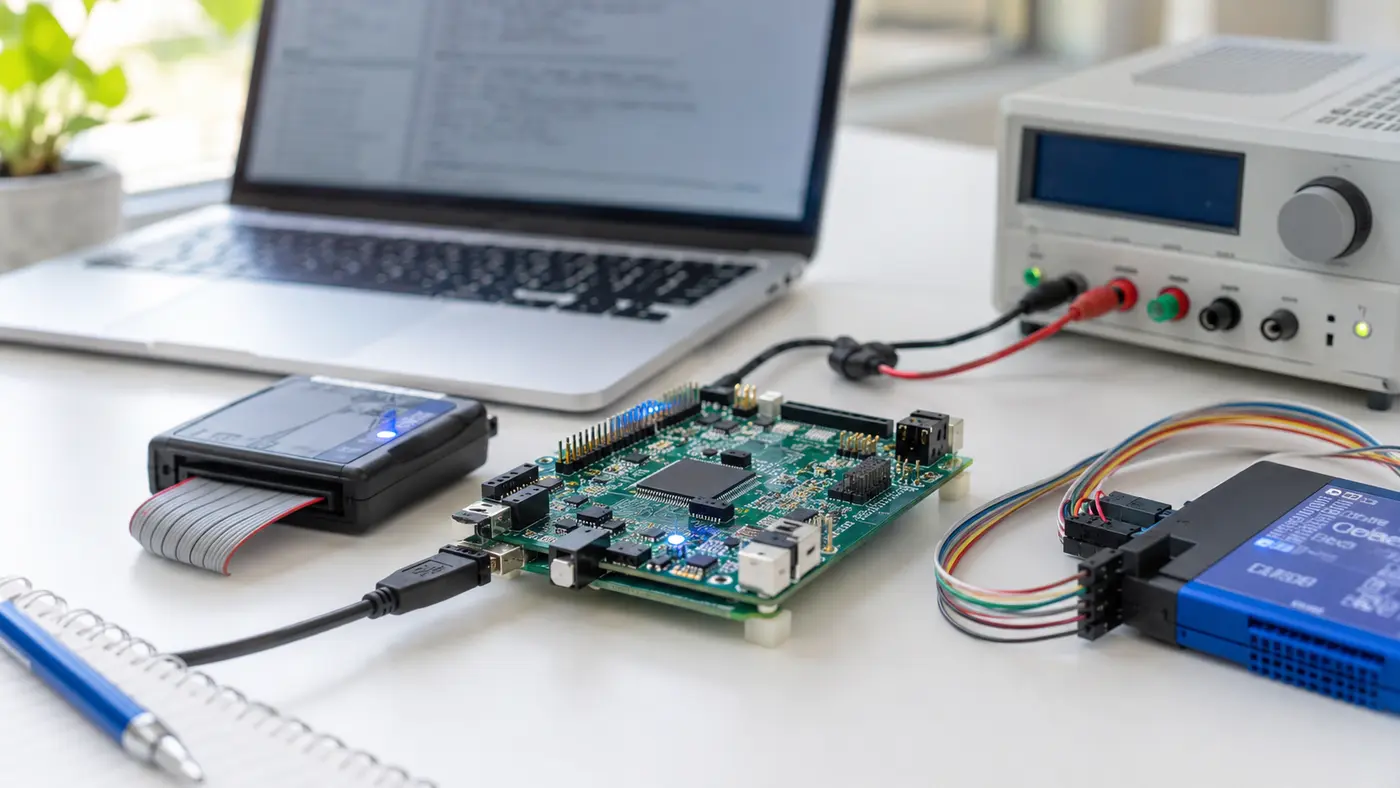Embedded firmware development for microcontrollers